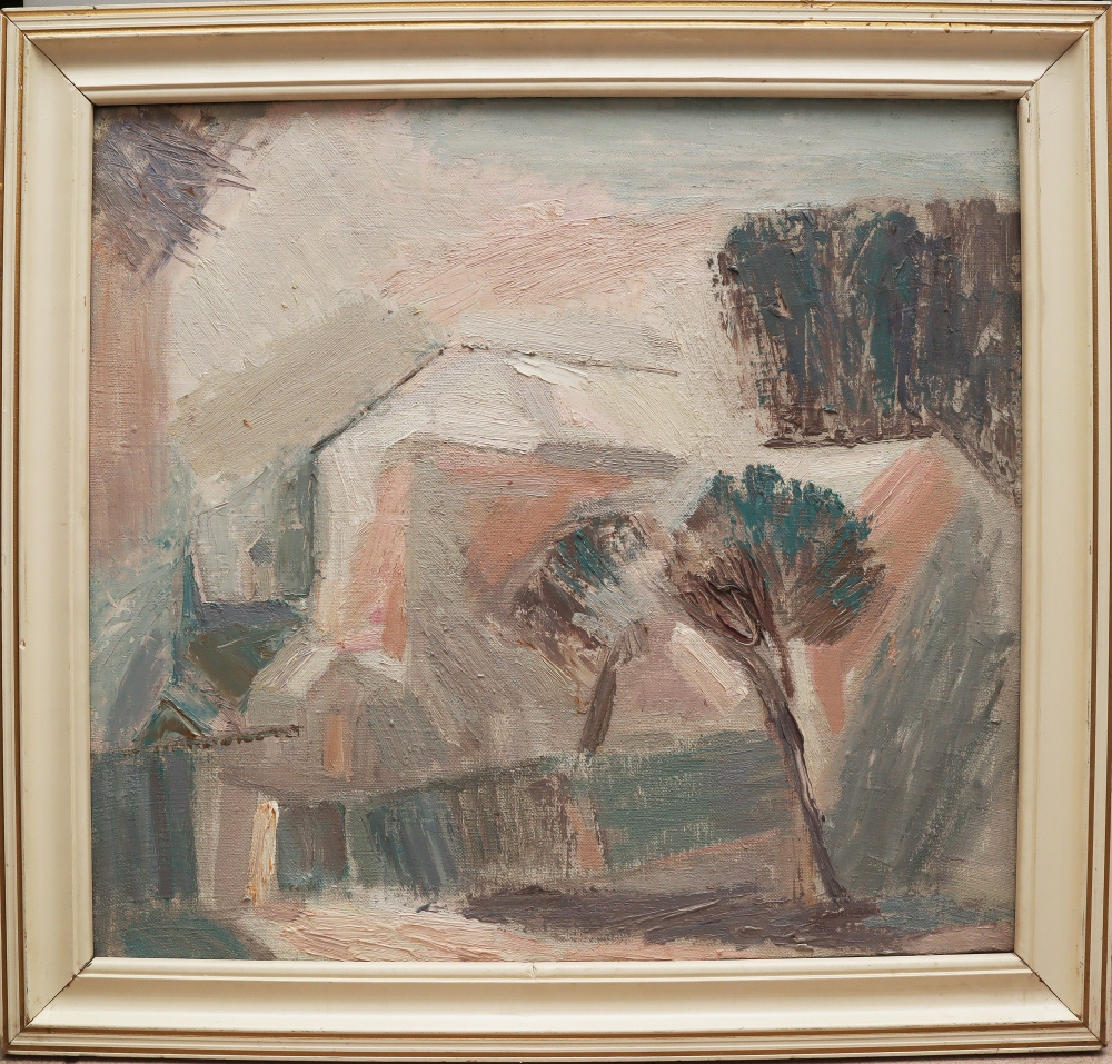'Розовый день', авт. Ненастина Е.Н. 1993г., холст, масло, 45х50 см