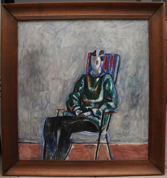 'Ирина', авт. Сорочкин А.М. кон. ХХв., холст, масло, 68,5х64 см